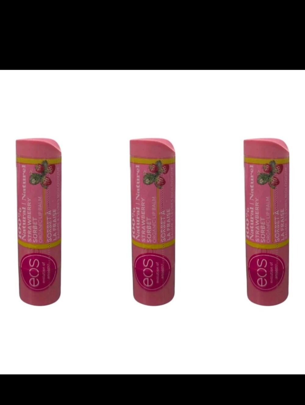 Eos strawberry sorbet 6x